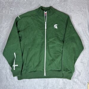 Vintage Nike Team Full Zip Fleece Mens Large MSU Spartans